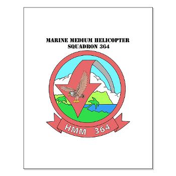 MMHS364 - M01 - 02 - Marine Medium Helicopter Squadron 364 with Text - Small Poster - Click Image to Close